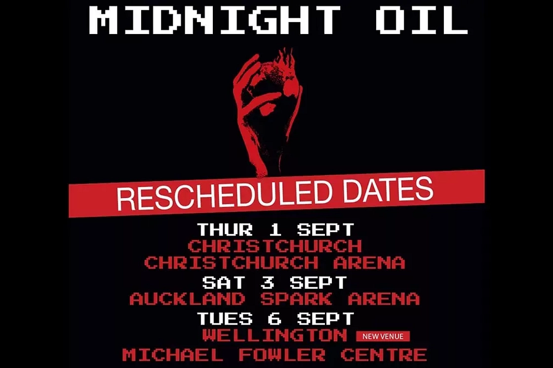 Midnight Oil Rescheduled Dates NZ